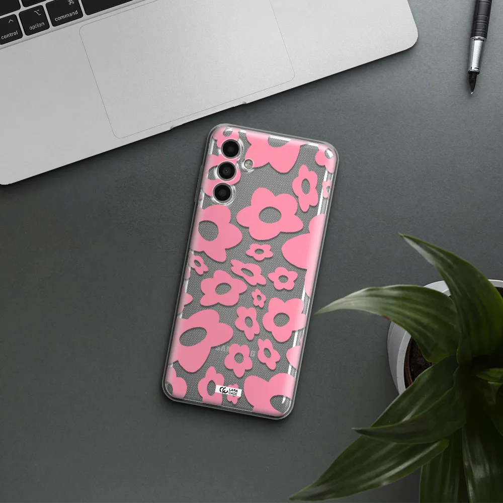 Five Petal Pink Flower Samsung A13 5G Clear Tpu Case