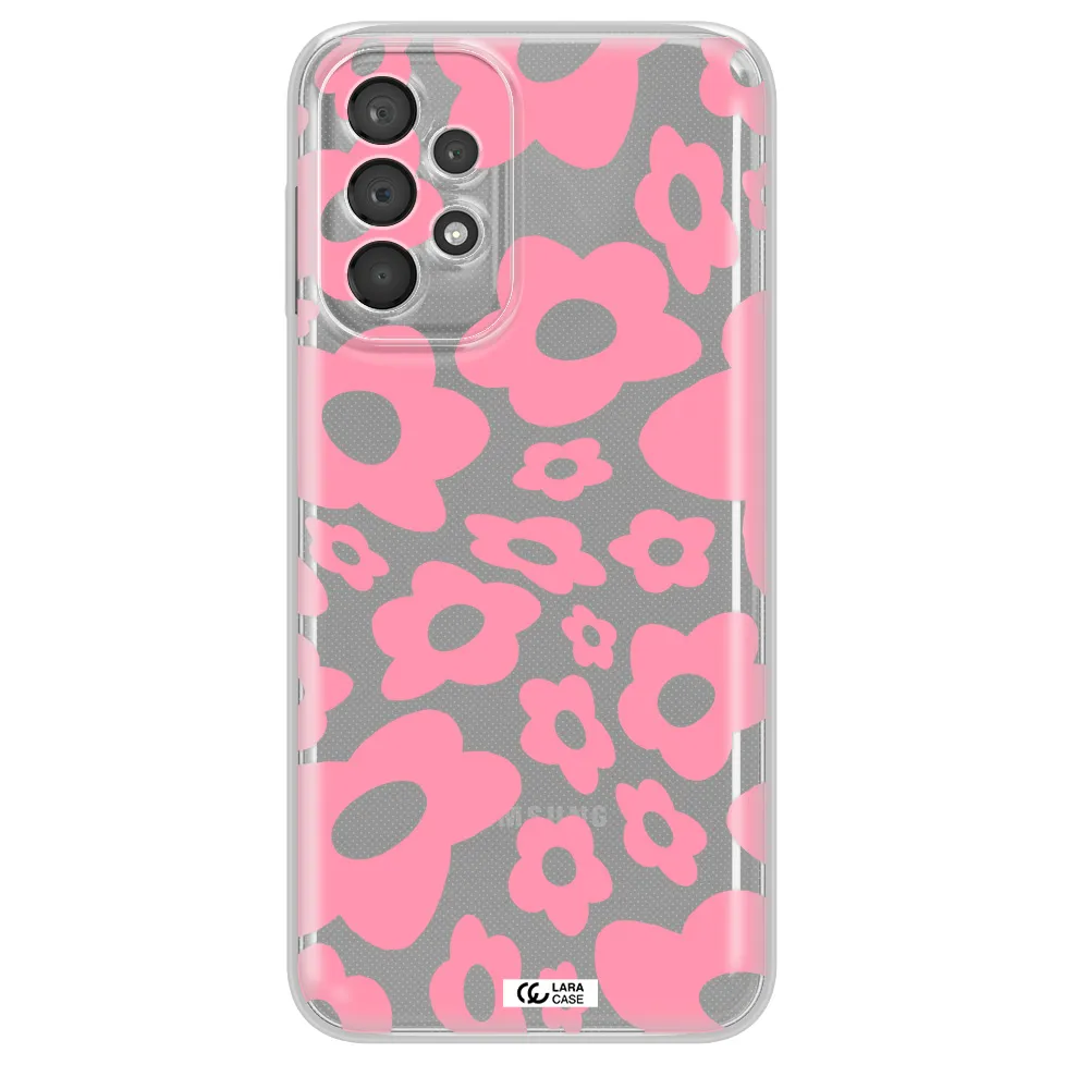 Five Petal Pink Flower Samsung A23 5G Clear Tpu Case