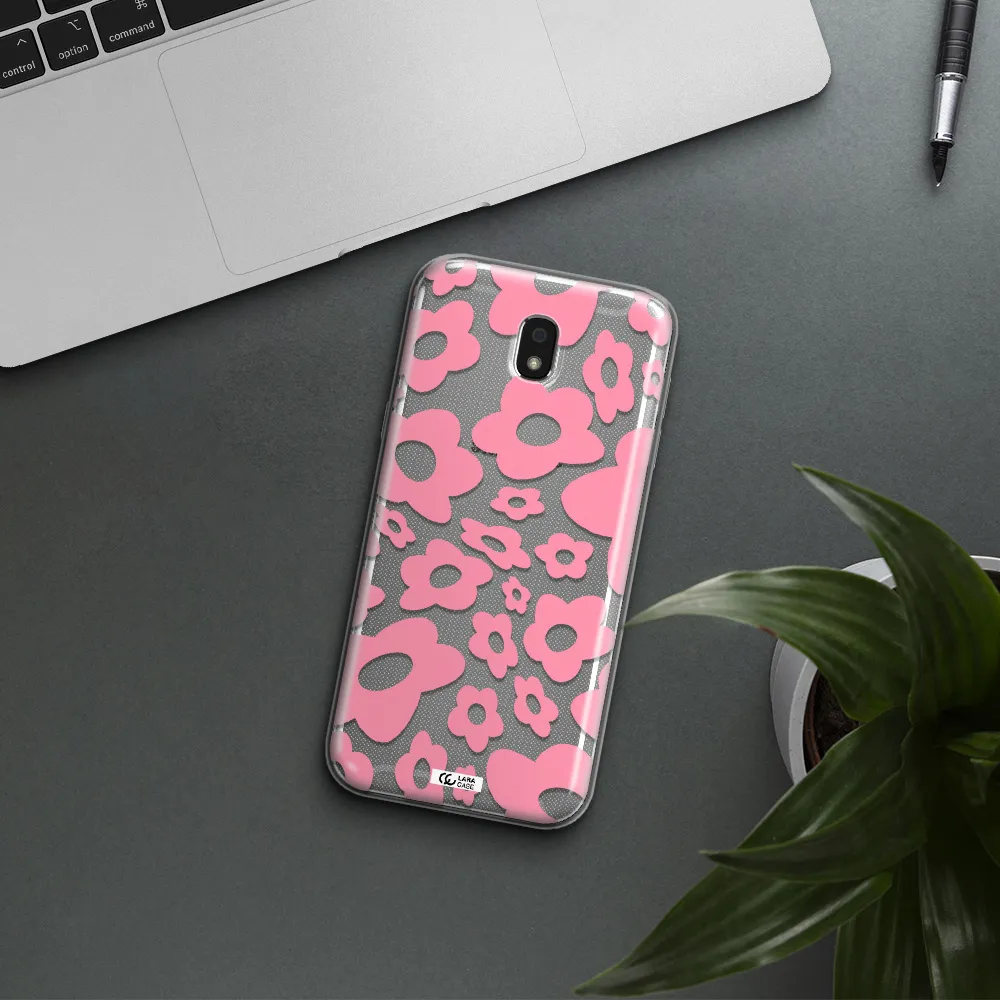 Five Petal Pink Flower Samsung J5 2017 Clear TPU Case