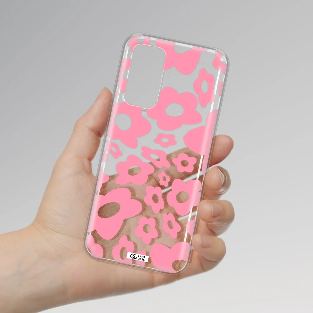 Five Petal Pink Flower Xiaomi Mi 10 T Pro Clear TPU Case
