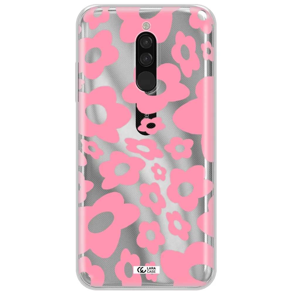 Five Petal Pink Flower Xiaomi Redmi 8 Clear Tpu Case