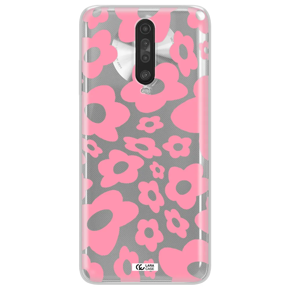 Five Petal Pink Flower Xiaomi Redmi K30 Clear TPU Case