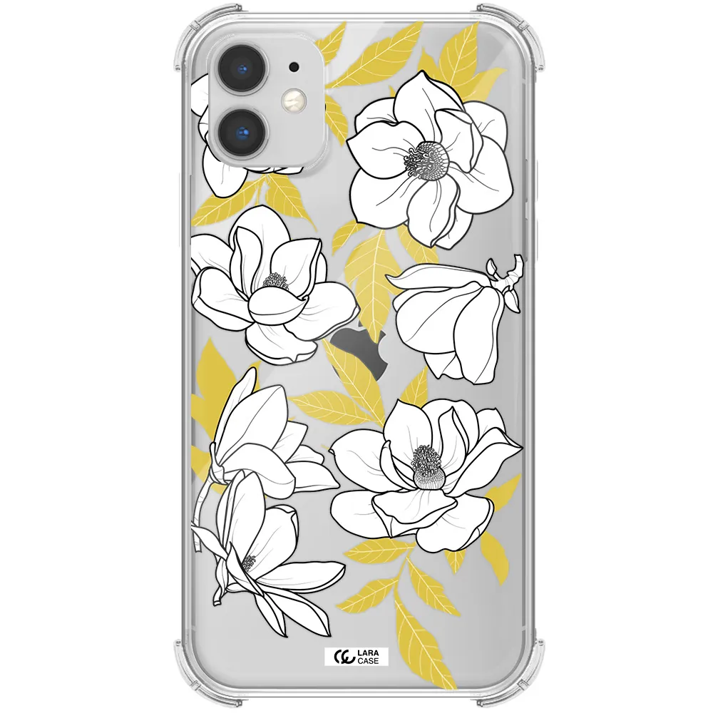 White Quince Flower Apple iPhone 11 Clear PC Case