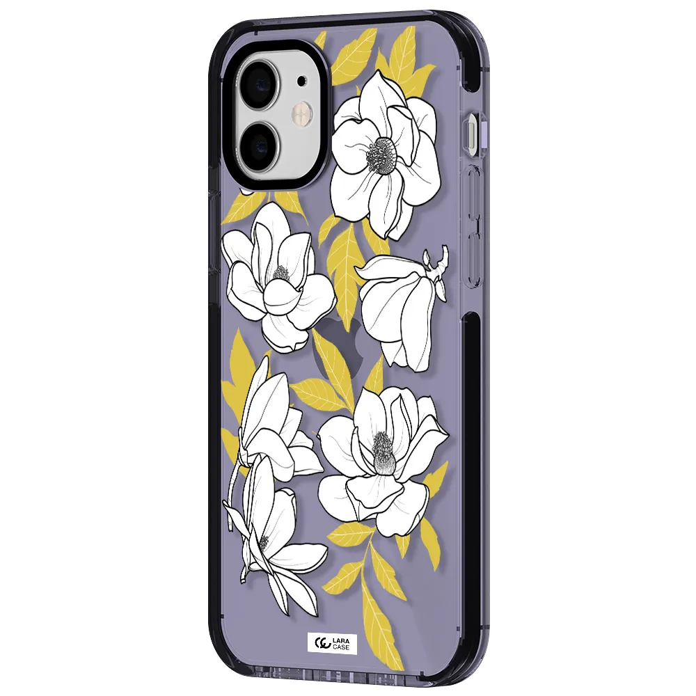 White Quince Flower Apple iPhone 11 impact Lilac Case