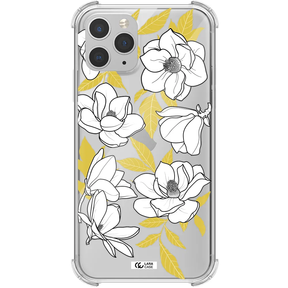 White Quince Flower Apple iPhone 11 pro max Clear PC Case