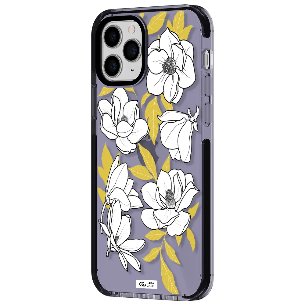 White Quince Flower Apple iPhone 11 pro max impact Lilac Case