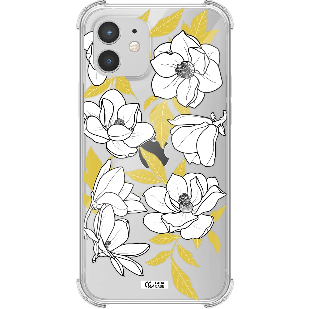 White Quince Flower Apple iPhone 12 mini Clear PC Case
