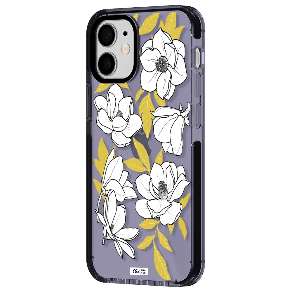 White Quince Flower Apple iPhone 12 mini impact Lilac Case