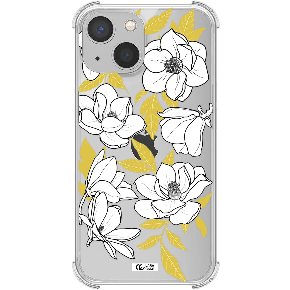 White Quince Flower Apple iPhone 13 Clear PC Case