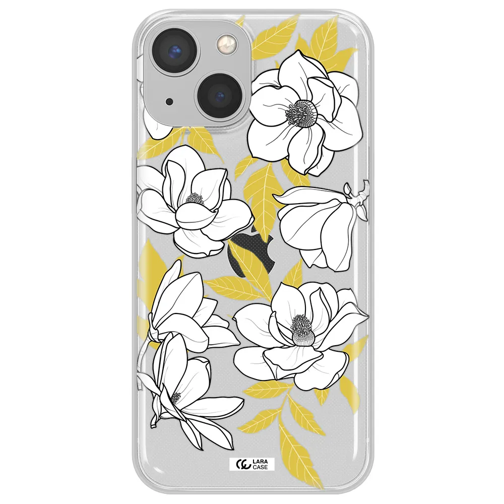 White Quince Flower Apple iPhone 13 Clear TPU Case