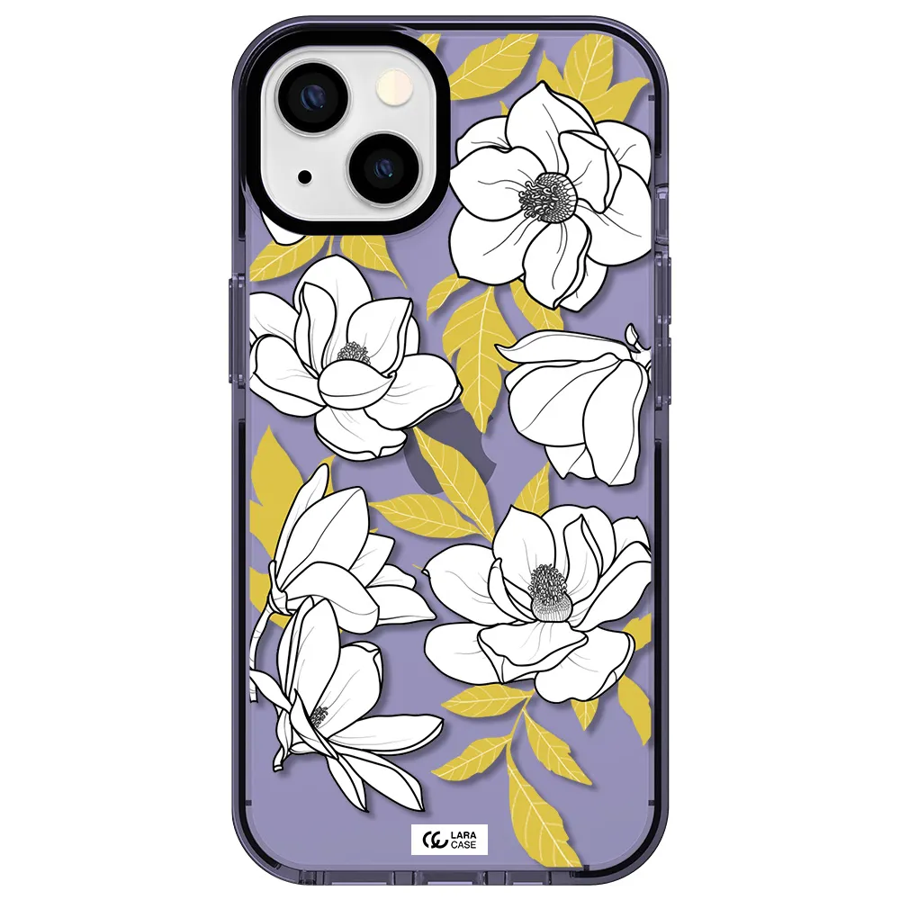 White Quince Flower Apple iPhone 13 impact Lilac Case