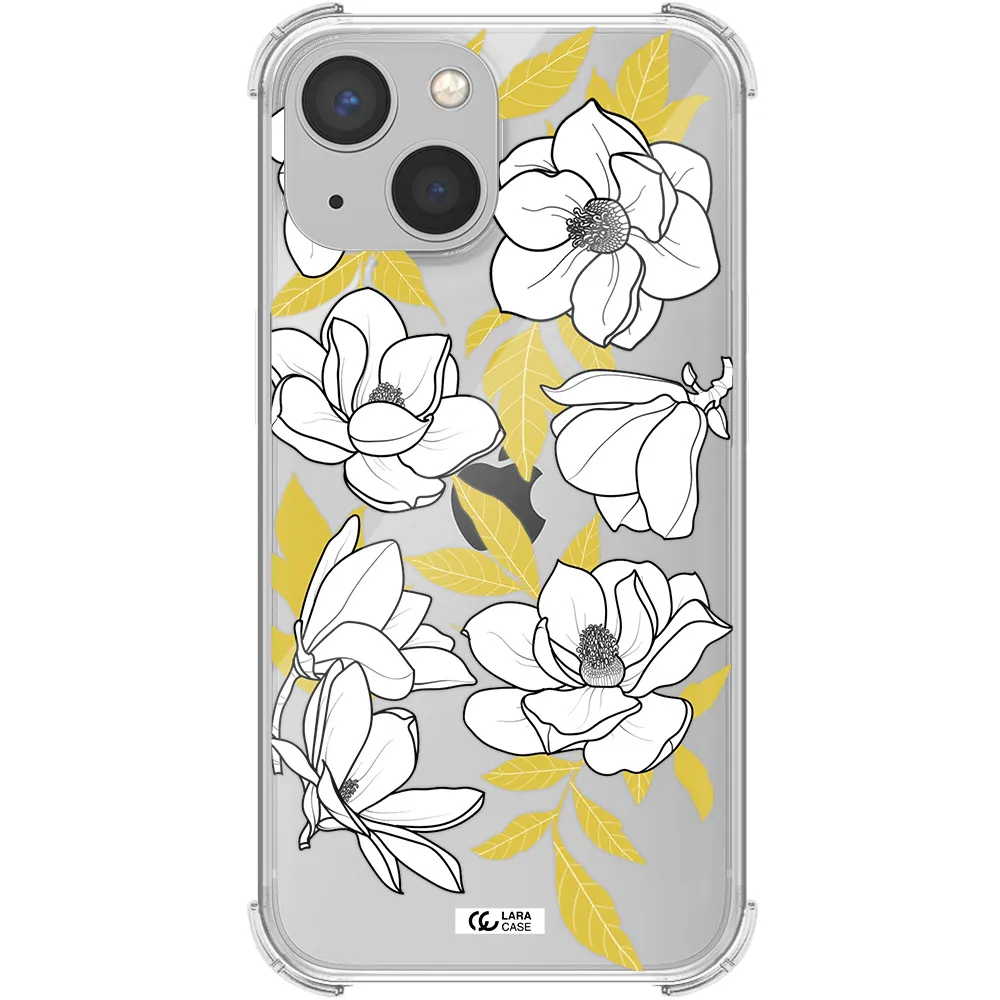 White Quince Flower Apple iPhone 13 mini Clear PC Case