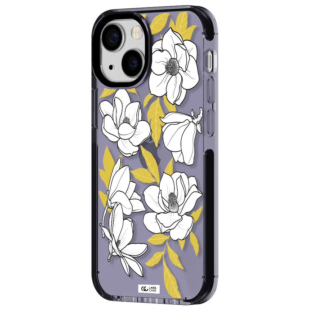 White Quince Flower Apple iPhone 13 mini impact Lilac Case