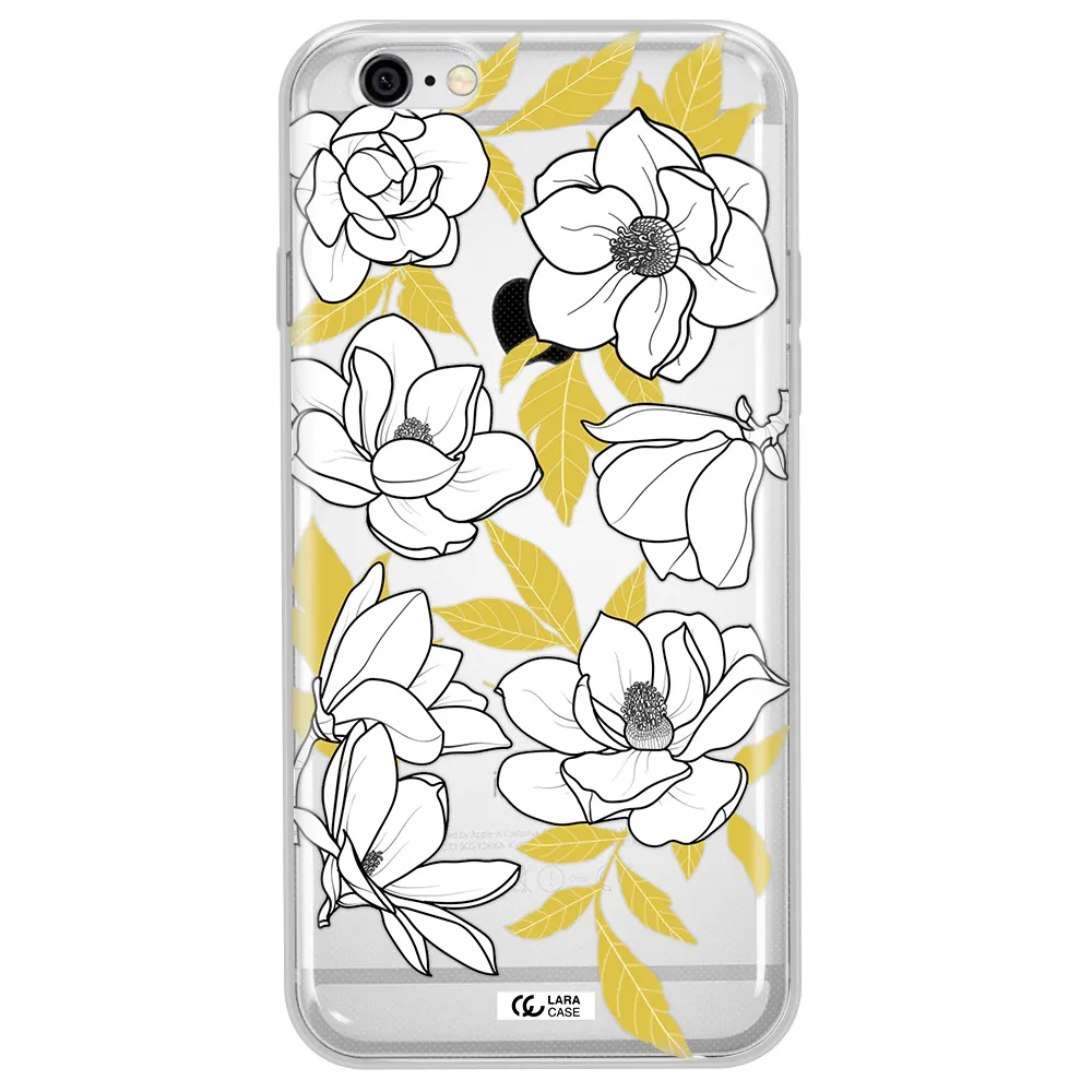 White Quince Flower Apple iPhone 6 Clear TPU Case