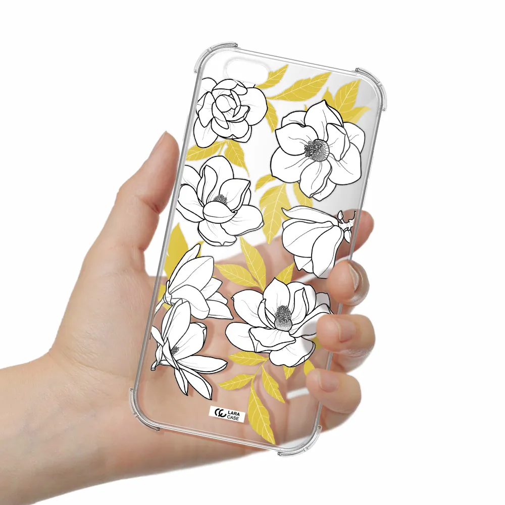 White Quince Flower Apple iPhone 6 plus Clear PC Case