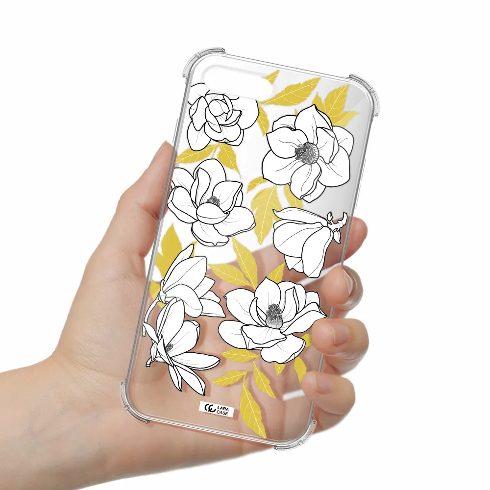 White Quince Flower Apple iPhone 7 plus Clear PC Case