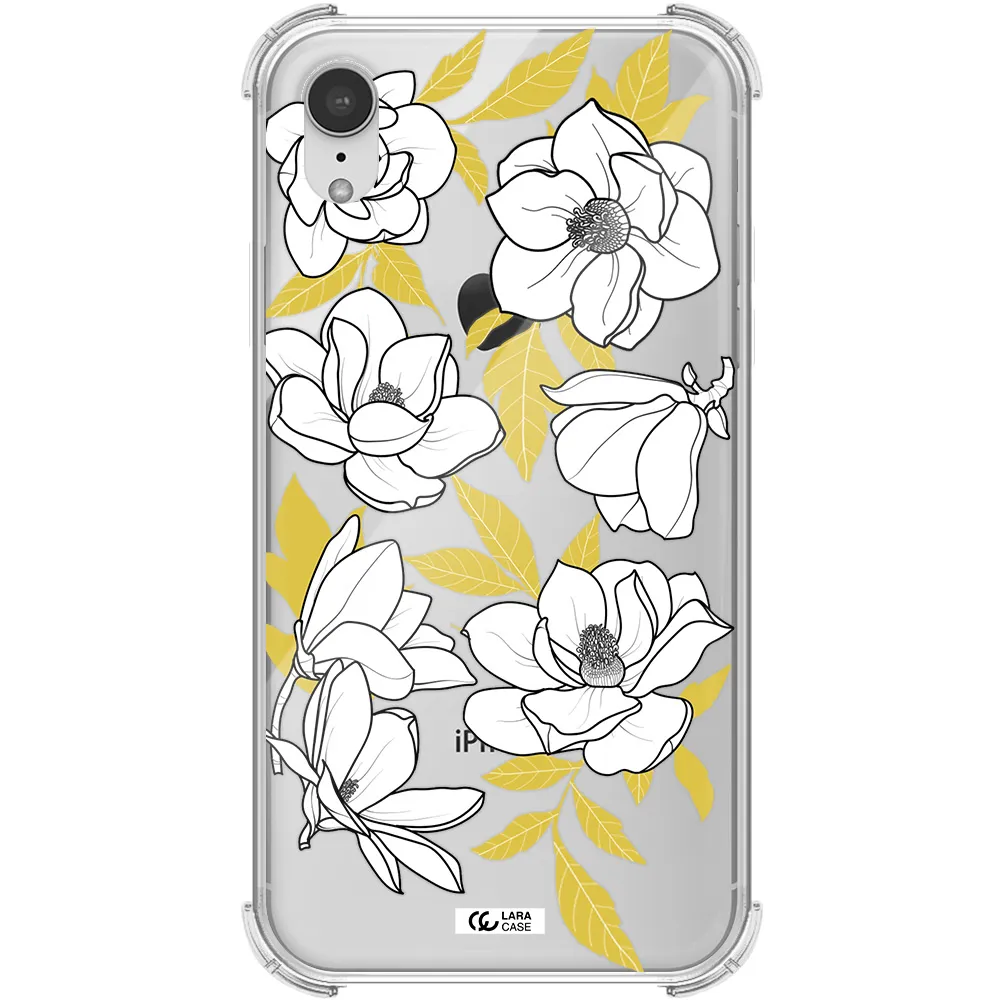 White Quince Flower Apple iPhone XR Clear PC Case