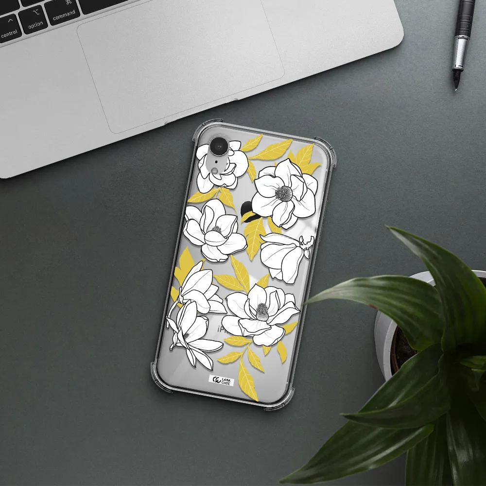 White Quince Flower Apple iPhone XR Clear PC Case