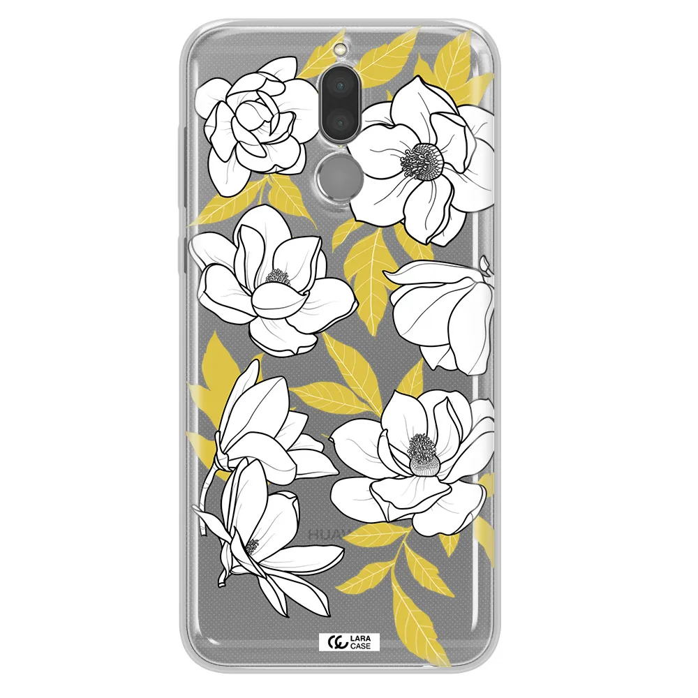 White Quince Flower Huawei Mate 10 Lite Clear TPU Case