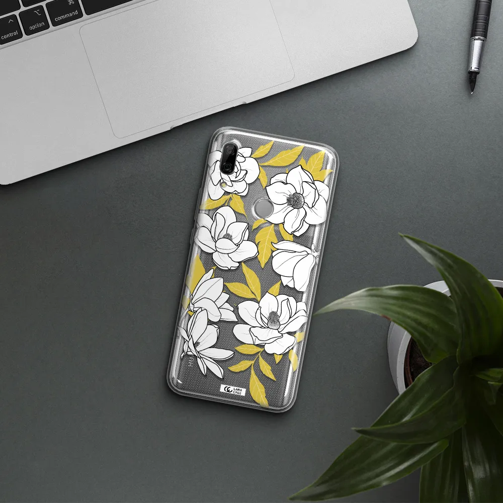 White Quince Flower Huawei P Smart Z Clear TPU Case