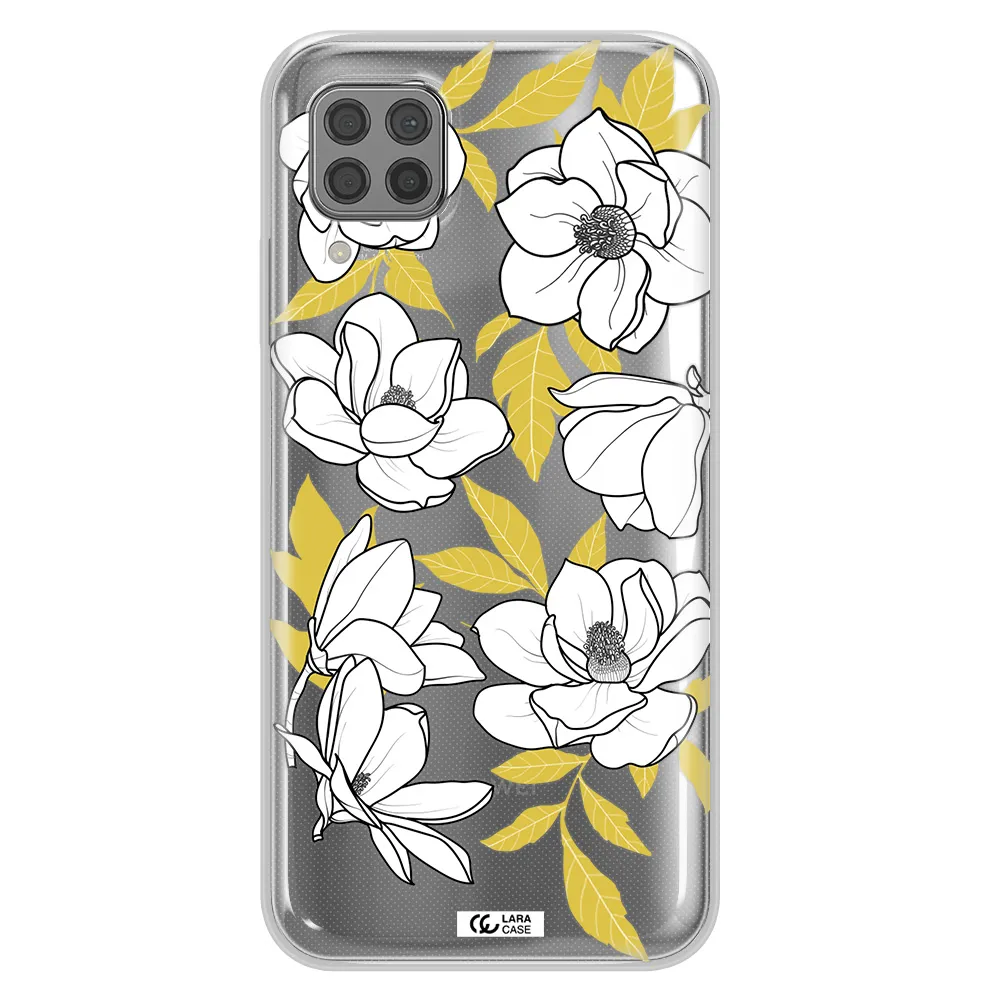 White Quince Flower Huawei P40 Lite Clear TPU Case
