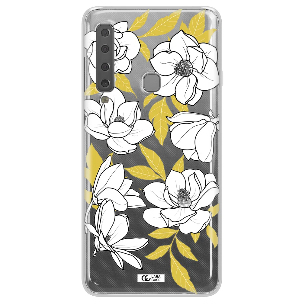 White Quince Flower Samsung A9 2018 Clear TPU Case