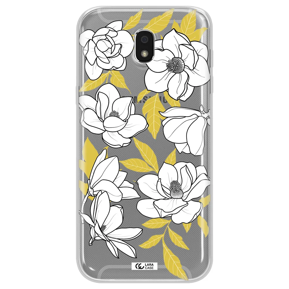 White Quince Flower Samsung J5 2017 Clear TPU Case