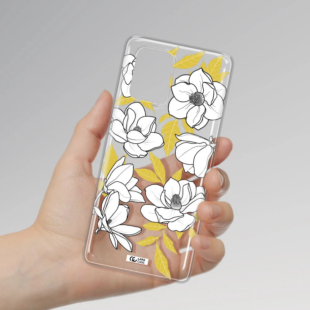 White Quince Flower Samsung S10 Lite Clear TPU Case