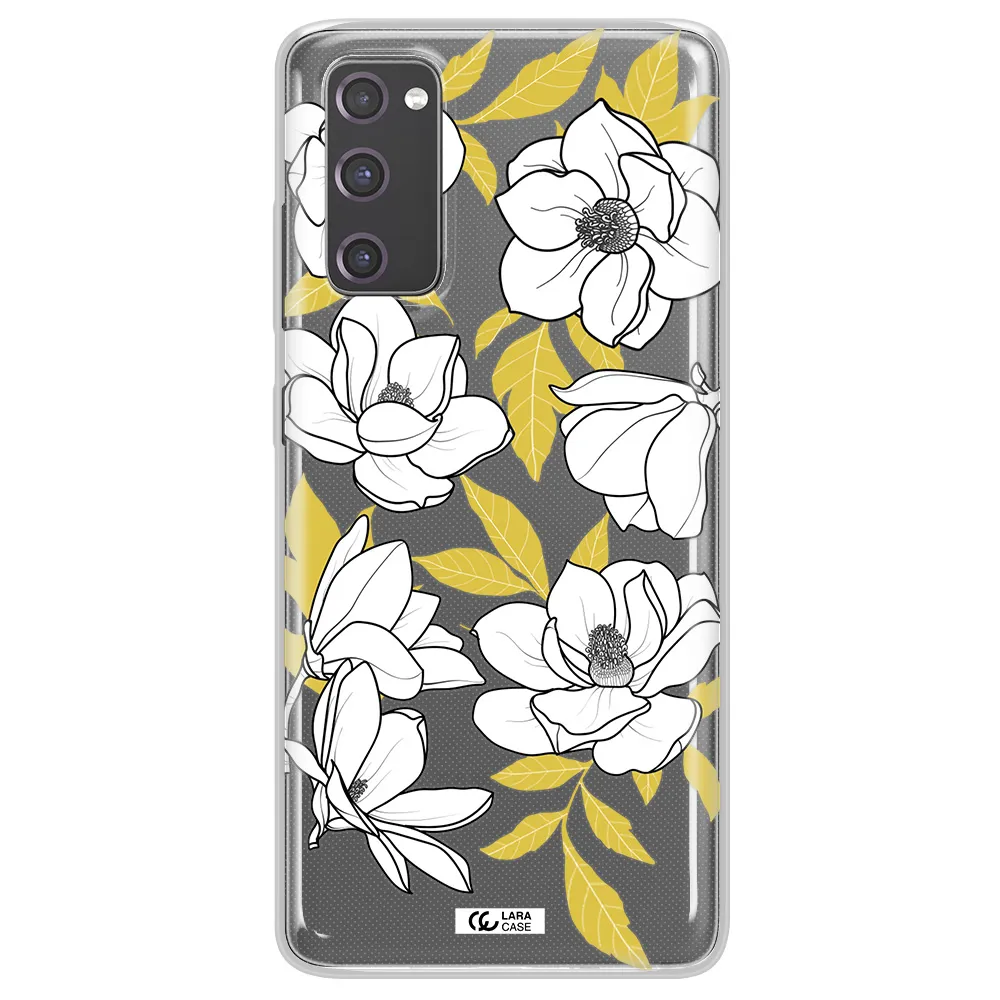 White Quince Flower Samsung S20 Fe Clear TPU Case