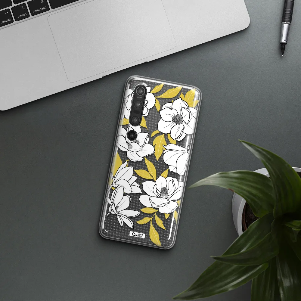 White Quince Flower Xiaomi Mi 10 Pro Clear TPU Case
