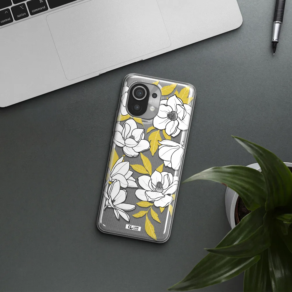 White Quince Flower Xiaomi Mi 11 Clear TPU Case
