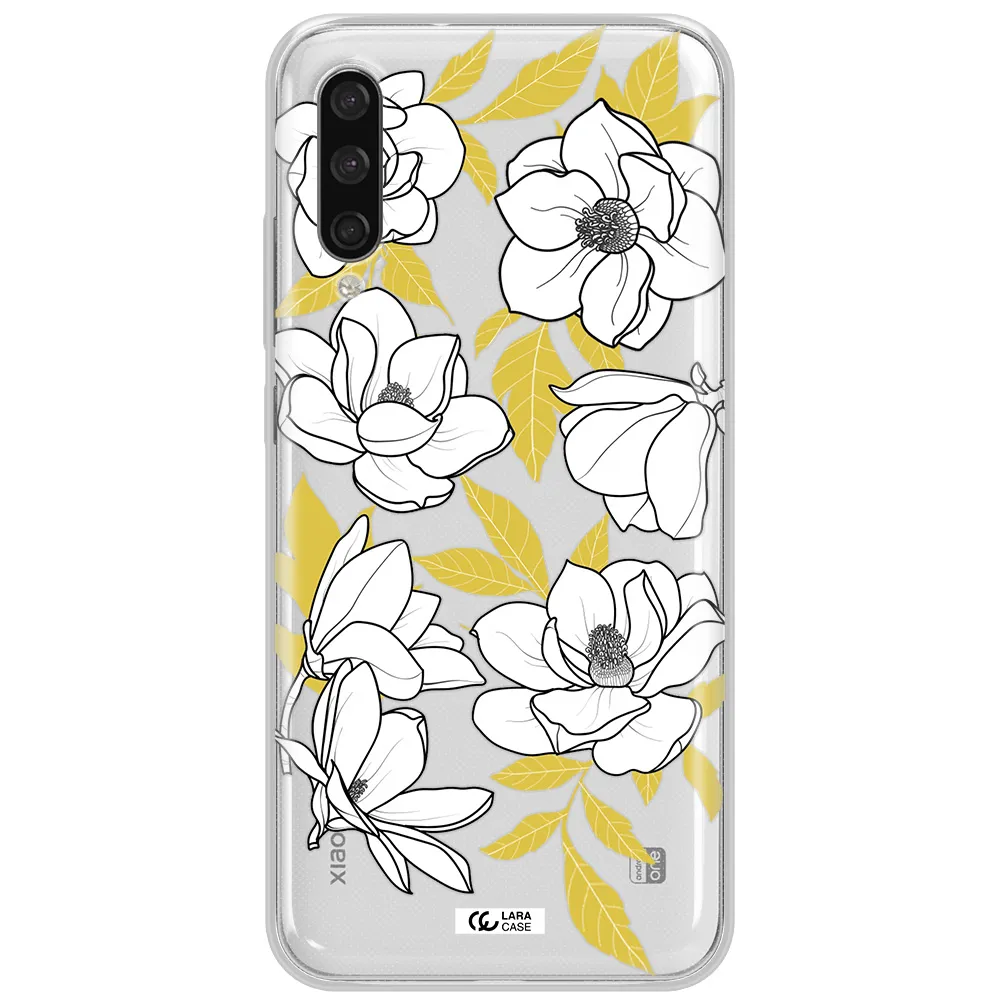 White Quince Flower Xiaomi Mi A3 Clear Tpu Case