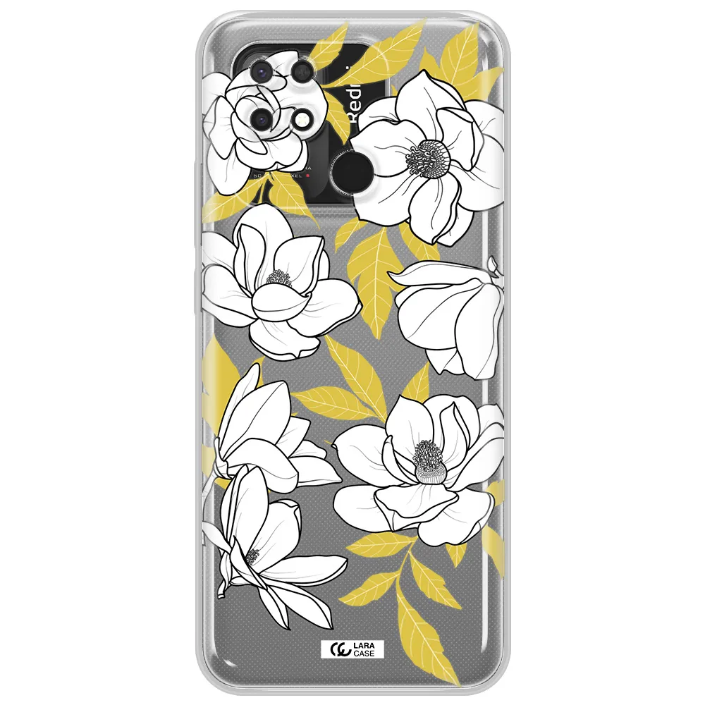 White Quince Flower Xiaomi Redmi 10C Clear TPU Case