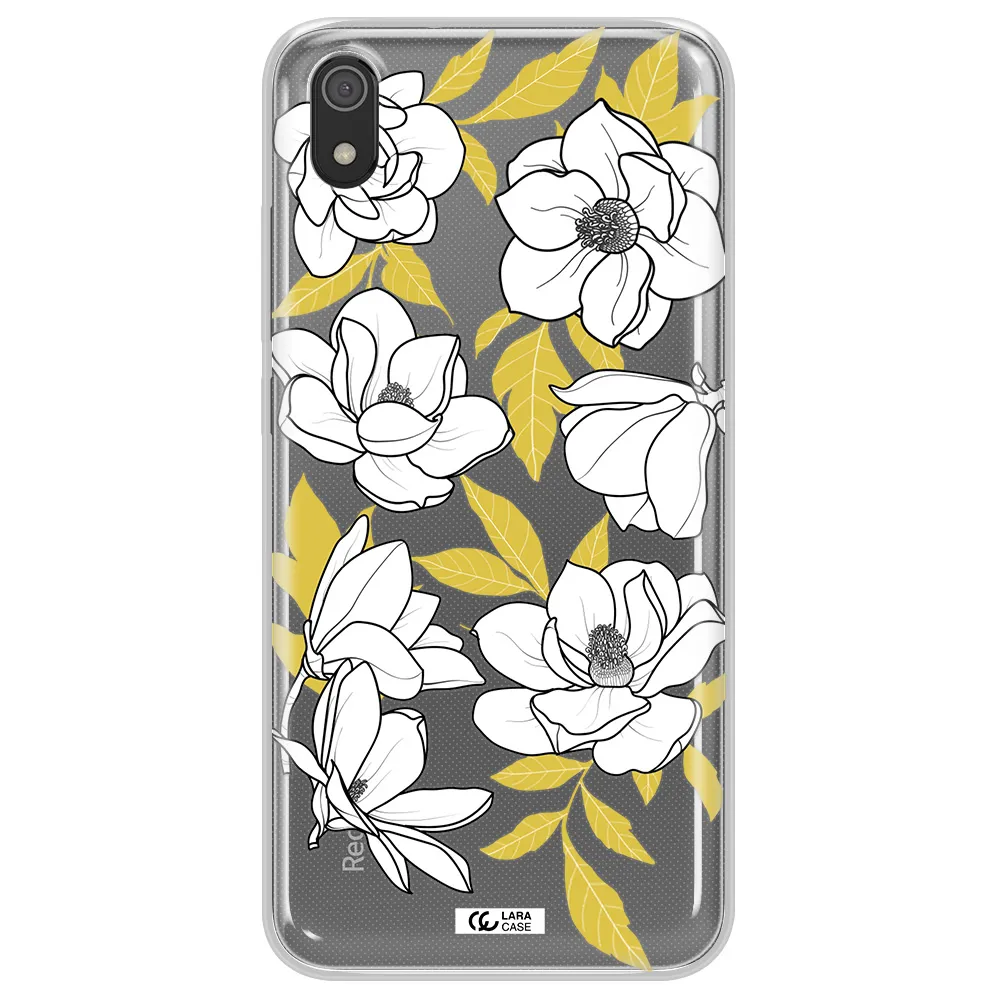 White Quince Flower Xiaomi Redmi 7A Clear TPU Case