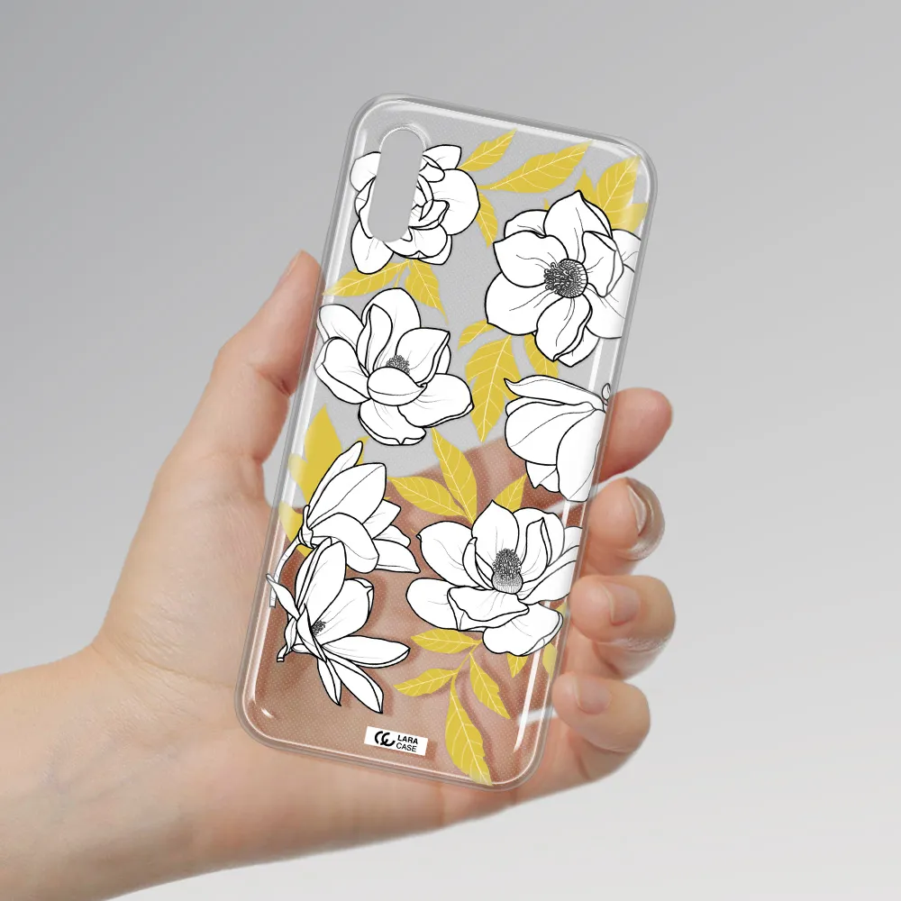 White Quince Flower Xiaomi Redmi 9A Clear TPU Case