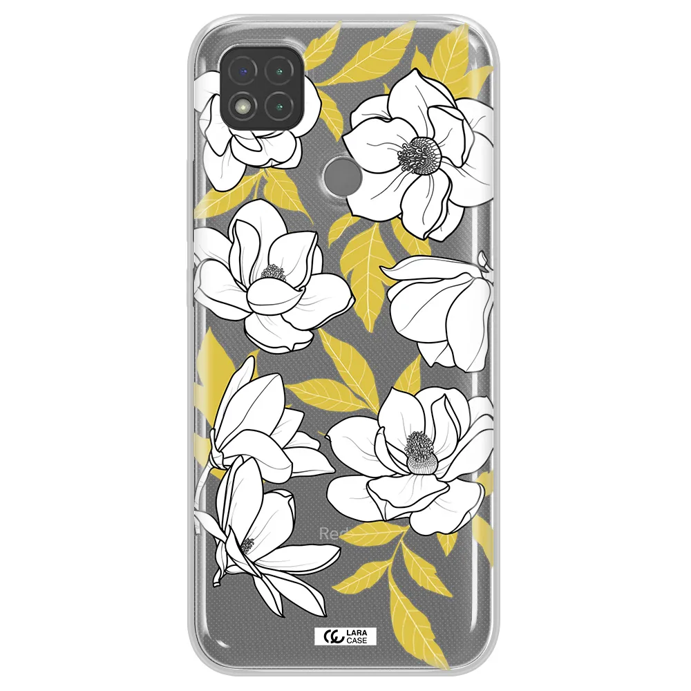White Quince Flower Xiaomi Redmi 9C Clear TPU Case