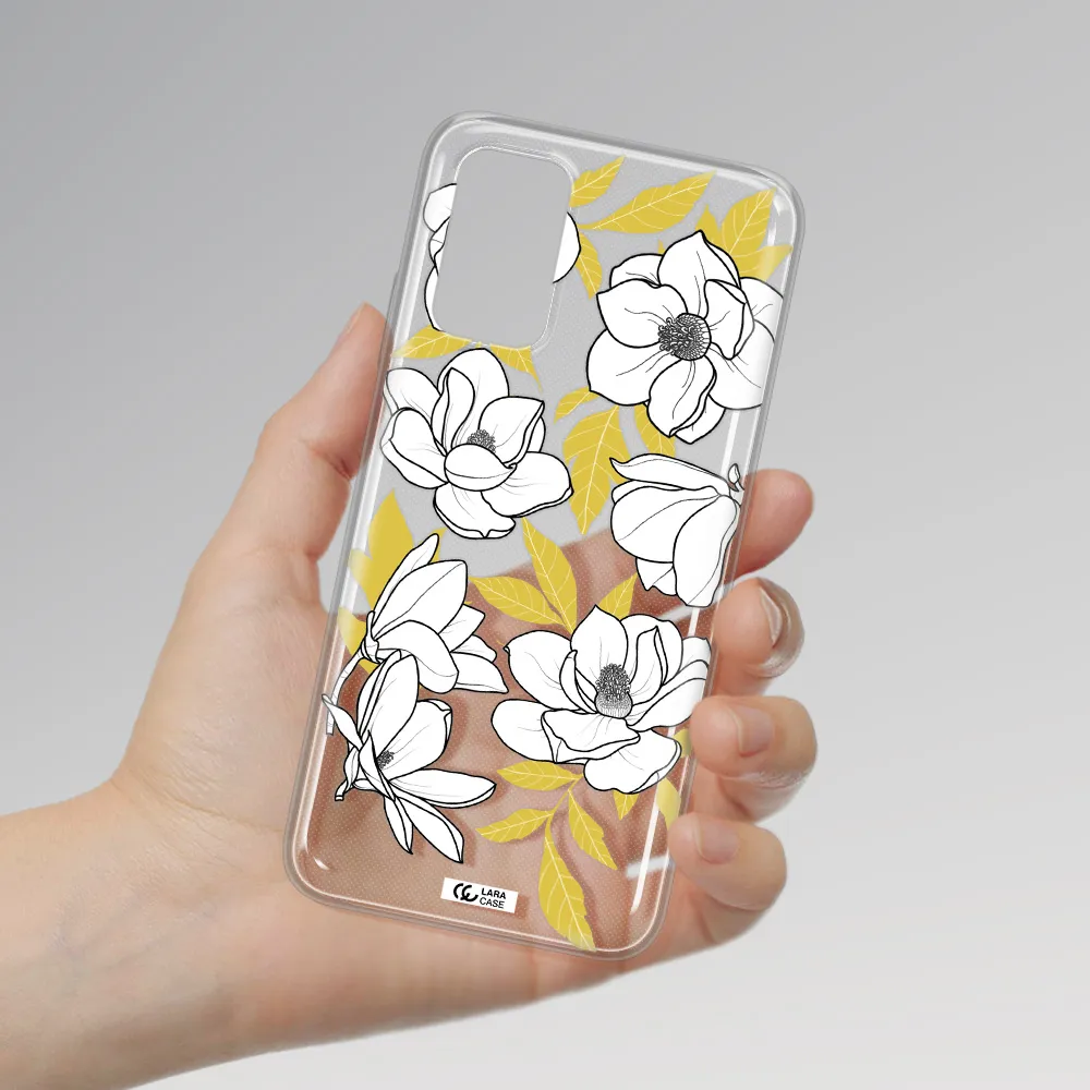 White Quince Flower Xiaomi Redmi 9T Clear TPU Case