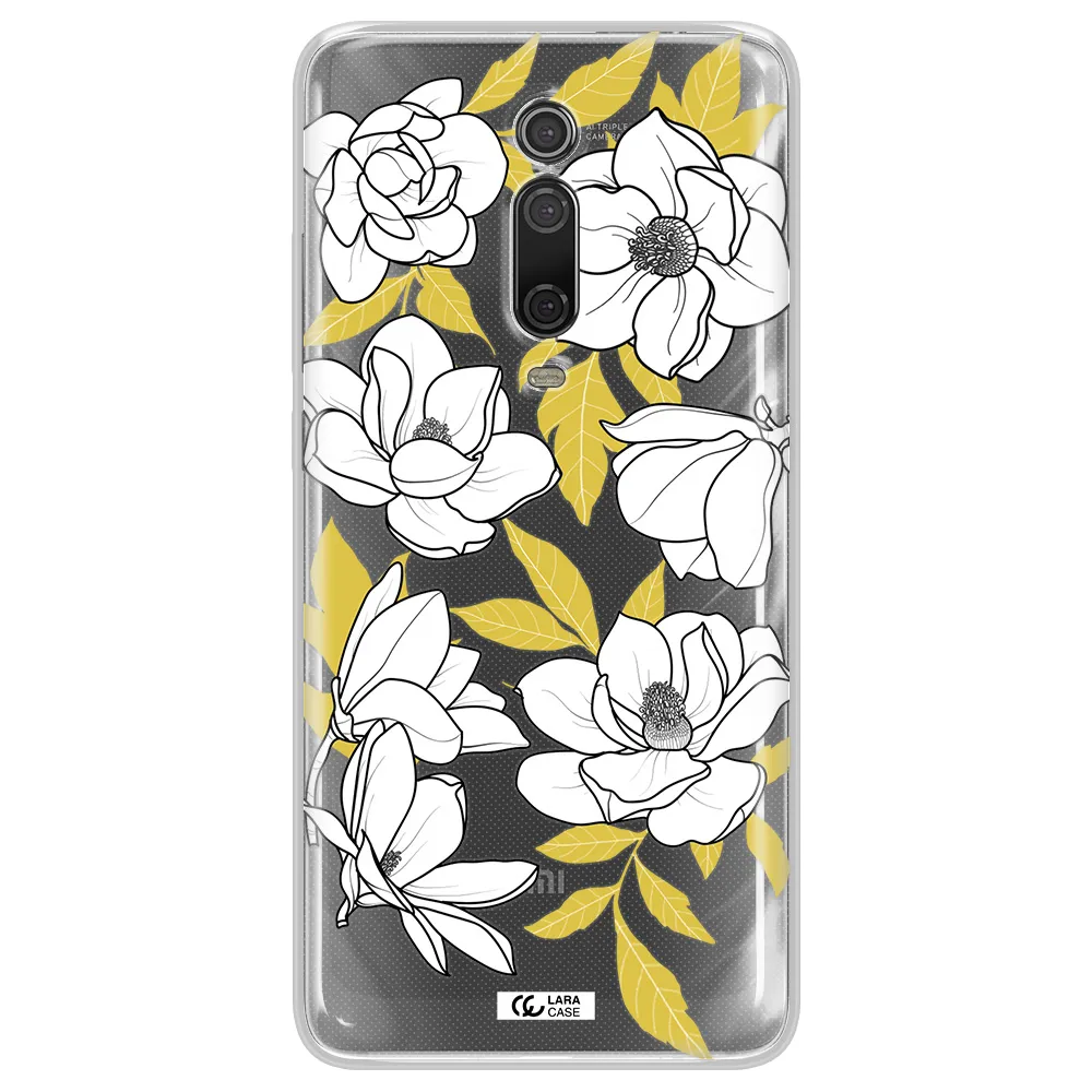 White Quince Flower Xiaomi Redmi K20 Clear Tpu Case
