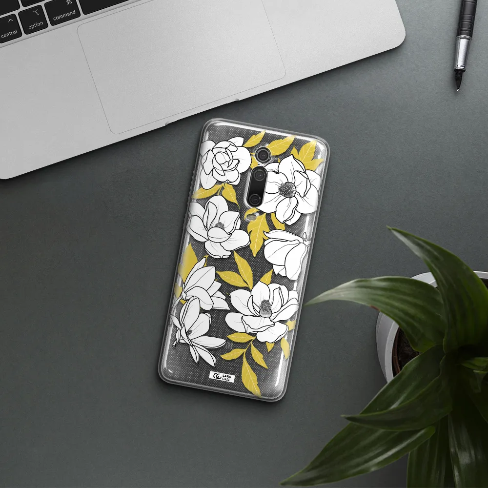 White Quince Flower Xiaomi Redmi K20 Clear Tpu Case