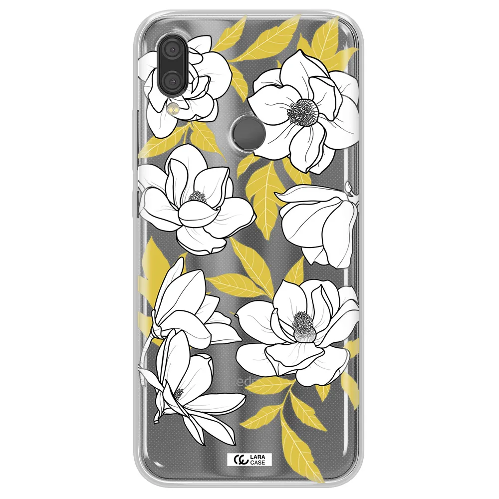 White Quince Flower Xiaomi Redmi Note 7 Clear TPU Case
