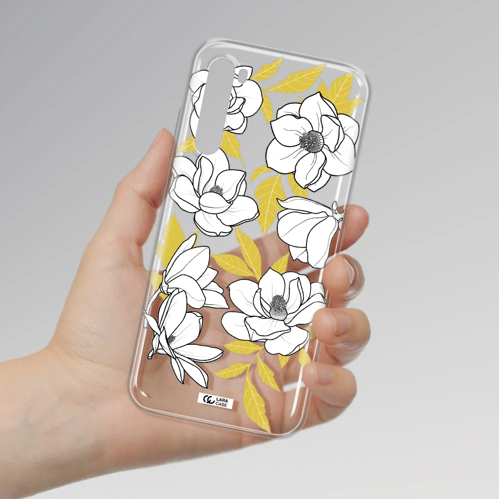 White Quince Flower Xiaomi Redmi Note 8T Clear Tpu Case