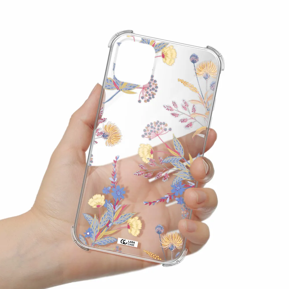 Pastel Fall Flowers Apple iPhone 11 Clear PC Case
