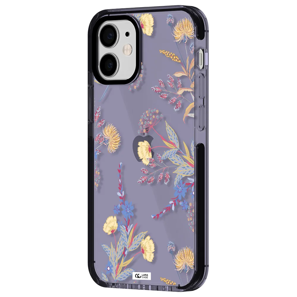 Pastel Fall Flowers Apple iPhone 12 mini impact Lilac Case