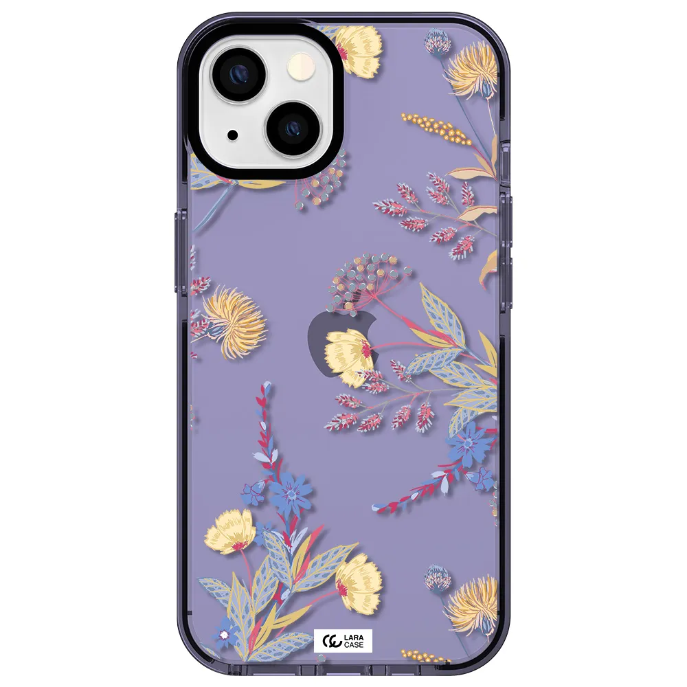 Pastel Fall Flowers Apple iPhone 13 impact Lilac Case