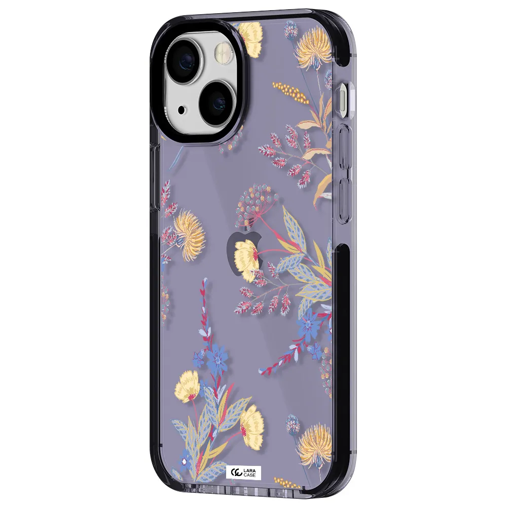 Pastel Fall Flowers Apple iPhone 13 mini impact Lilac Case