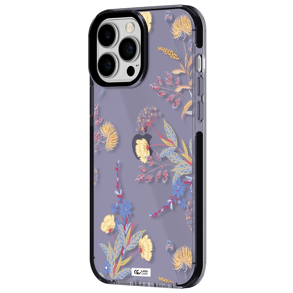 Pastel Fall Flowers Apple iPhone 13 Pro Max impact Lilac Case