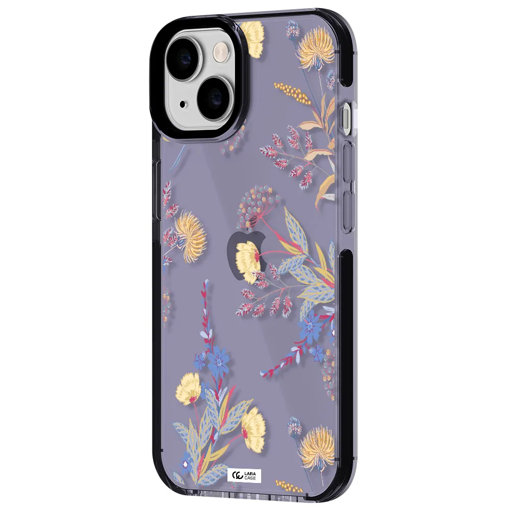 Pastel Fall Flowers Apple iPhone 14 impact Lilac Case