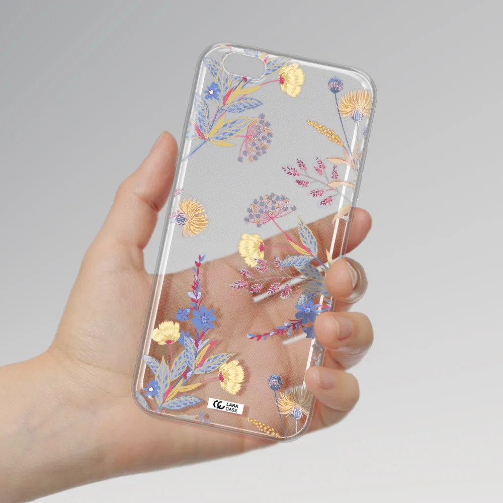 Pastel Fall Flowers Apple iPhone 6 s plus Clear TPU Case