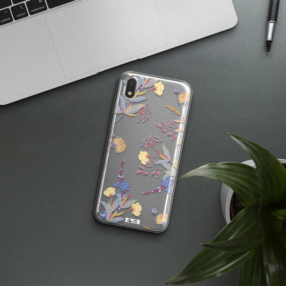 Pastel Fall Flowers Huawei Honor 8S Clear TPU Case