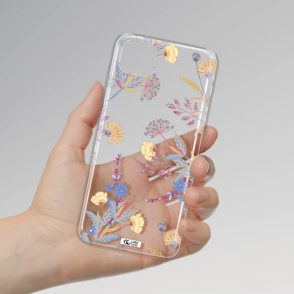 Pastel Fall Flowers Huawei Honor 9S Clear TPU Case
